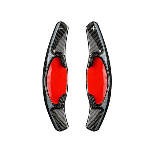 2022-2023 Honda Civic Real Carbon Fiber Steering Wheel Paddle Shifter Extension Black 