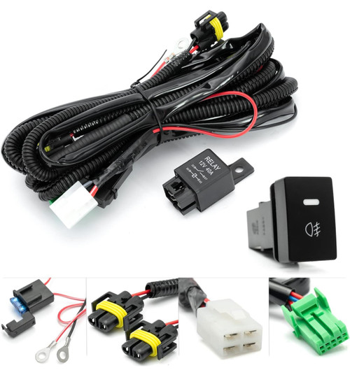 2016-2021 Honda Civic Fog Light Wire Harness with Switch 