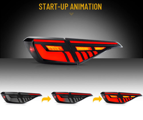 2022-2026 Honda Civic Sedan V2 LED Tail Lights White Smoked Lens