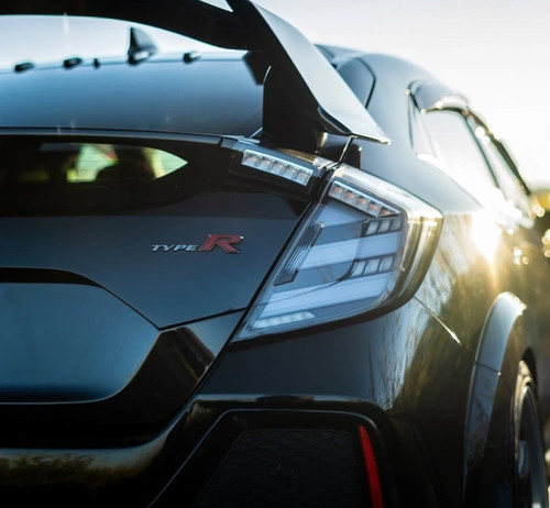 2017-2021 Honda Civic Hatchback Mugen Style LED Tail Lights w/ Sequential Turn Signal Clear Lens/ White 