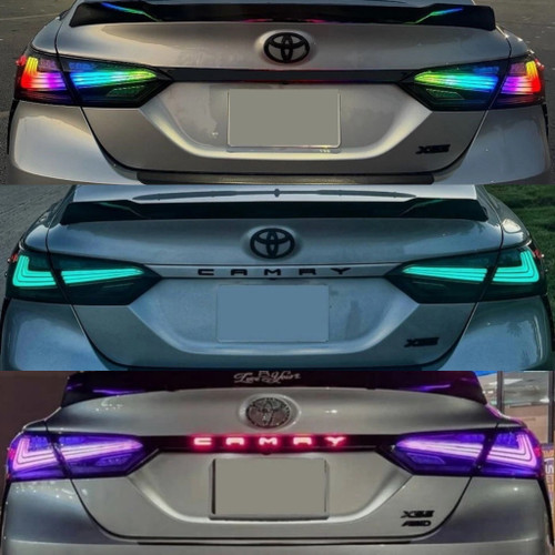 2018-2024 Smoked Lens RGB LED Tail Light for 8th Gen Toyota Camry 