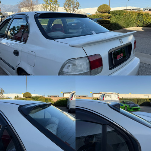 Speedzone Rear Roof Visor Civic 4dr 96-00 Ek Sedan V2