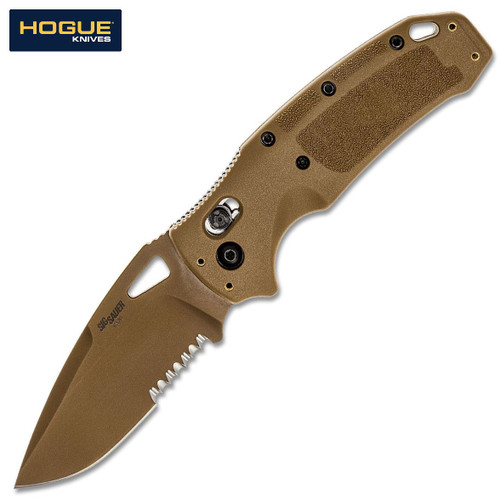 HOGUE SIG K320 M17 ABLE LOCK FOLDER S30V Coyote Tan PVD DROP POINT 36373