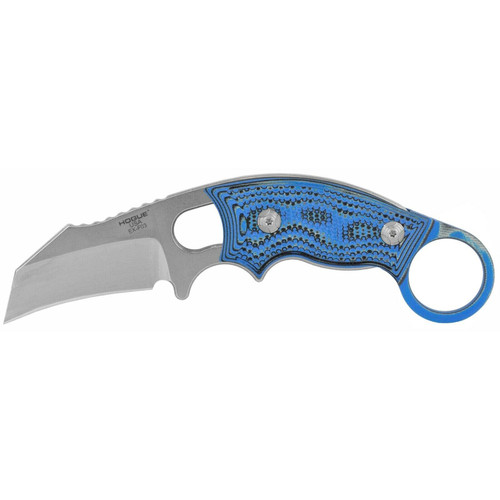 HOGUE EX-F03 FIXED KNIFE 2.25" 154CM G-MASCUS BLUE SCALES  G10