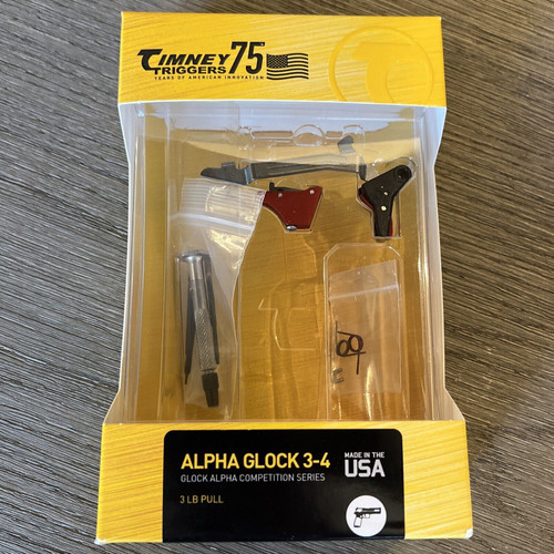 Timney Alpha Competition Series Trigger Alpha Glock Gen 1-4 9mm .40cal zev G19