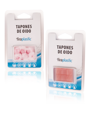 Tiraplastics tapones de cera algodón 6 unidades
