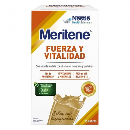 Meritene 30 g 15 sobres café descafeinado