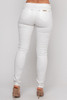 B-56875-LP7826 WHITE  SPARKLY SHIMMER PASTEL SKINNY JEANS  (1,2,3,4,4,,4,3,3,2 - 0,1,3,5,7,9,11,13,15)