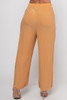 V-57061-1019P BEIGE PLEATED WOMAN WIDE LEG PANTS (5,5 - SM/L,XL)