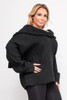 V-58140-NP07106 BLACK PLUS SIZE SWEATER (3,3 - 1XL/2XL,2XL/3XL)