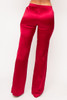 60106-A06203 BURGUNDY PANTS WITH RHINESTONES SIDE DETAIL (2,2,2 - XS,M,L)