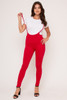 60243-D1921 RED OVERALL SWITH TOP SET SOFT AND STRETCHY (2,2,2 - S,M,L)