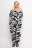 V-60320-162JPX GREY CAMO PRINT JUMPSUIT WITH POCKETS (1X,2X,3X-2,2,2)