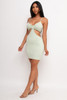 V-60329-IBD06319 SAGE SEXY MINI DRESS WITH WAIST CUTOUTS (S,M,L-2,2,2)