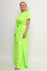 60372-CS1003 NEON GREEN PLUS SIZE DRESS (2,2,2 - 1XL,2XL,3XL)