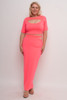 60373-73822ICD NEON PINK PLUS SIZE SET (2,2,2 - 1XL,2XL,3XL)