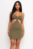 60424-BD10322 Olive MINI DRESS (3,2,1 - S,M,L)