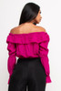 60442-JST9046 Fushia TOP (3,2,1 - S,M,L)