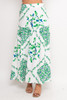 60481-C150 White/Green MAXI SKIRT (3,2,1 - S,M,L)