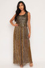 60497-2222 Bronze Maxi Dress (2,2,2 - S,M,L)