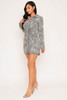 60504-HF22F778 Grey Mini Dress (2,2,2 - S,M,L)