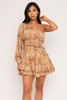 60506-ED1126-02 Mocha Mini Dress (2,2,2 - S,M,L)