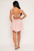 60507-ED1490 Pink Mini Dress (2,2,2 - S,M,L)