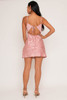 60516-ED1778B Pink Mini Dress (2,2,2 - S,M,L)