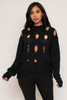 60551-ES1198 Black Sweaters (2,2,2 - S,M,L)