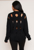 60551-ES1198 Black Sweaters (2,2,2 - S,M,L)