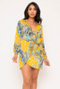 60568-D12629 Yellow Mini Dress (2,2,2 - S,M,L)