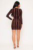 60577-D13098 Brown Mini Dress (2,2,2 - S,M,L)