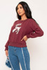 60613-L2202 Burgandy Top (2,2,2 - S,M,L)