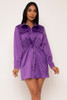 60653-36624D Purple Mini Dress (2,2,2 - S,M,L)