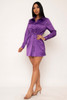 60653-36624D Purple Mini Dress (2,2,2 - S,M,L)