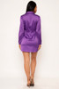 60653-36624D Purple Mini Dress (2,2,2 - S,M,L)