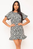 60654-59202D Gray Mini Dress (2,2,2 - S,M,L)