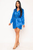 60663-37075D Blue Mini Dress (2,2,2 - S,M,L)