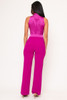 60713-C343 Fuchsia Jumpsuit (2,2,2 - S,M,L)