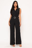 60717-C330 Black Jumpsuit (2,2,2 - S,M,L)