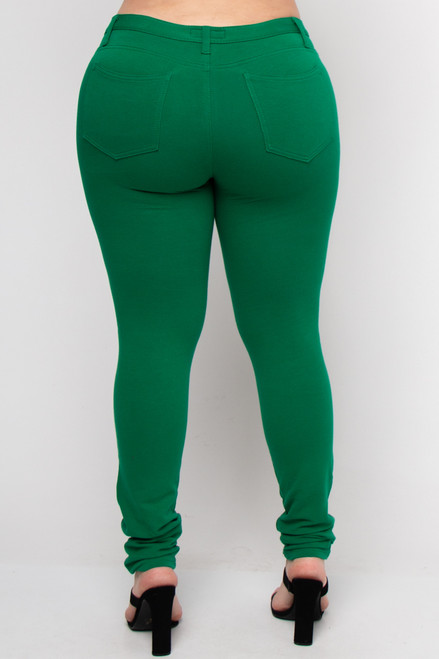 Wholesale Kelly Green Mid Rise Plus 