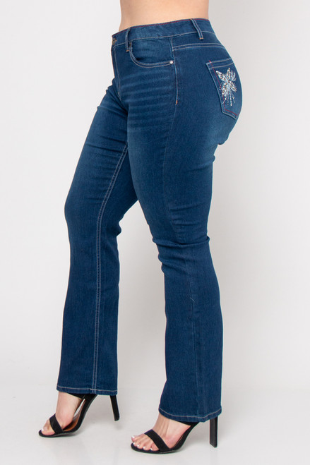 Wholesale Blue Plus Size Jeans