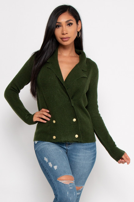 Long Sleeve Wrap Sweater 20F-LY0032