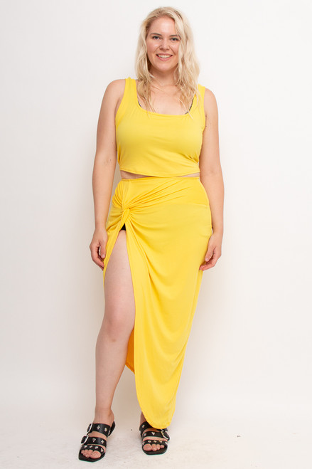 60413-STY73906CD YELLOW PLUS SIZE SET (2,2,2 - 1XL,2XL,3XL)