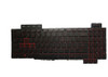 Laptop Keyboard For ASUS FX565GM FX565GD FX565GE United States US With Red Backlit Black
