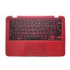 Laptop Palmrest For DELL Inspiron 11 3162 3164 010YFN 10YFN 054RJ3 54RJ3 460.0760B.0004 Red With Arabia AR Keyboard With Touchpad Upper Case New