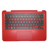 Laptop Palmrest For DELL Inspiron 11 3168 3169 0KYW5P KYW5P 00GT04 0GT04 460.06Q0C.0003 Red With French FR Keyboard With Touchpad Upper Case New