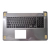Laptop Palmrest For DELL Inspiron 17 5765 5767 04CFRC 4CFRC 0XRXMJ XRXMJ Gray with United Kingdom UK backlit keyboard upper case new