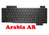 Laptop Keyboard For ASUS GL703 GL703G GL703GS GL703GM Black Without Frame With Backlight V170146BS1 AR 0KN1-3L1AR11 0KNB0-661BAR00 Arabia AR