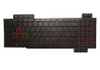 Laptop Keyboard For ASUS TUF565 TUF565DT TUF565DD TUF565DU TUF565DV United States US With Red Backlit Black